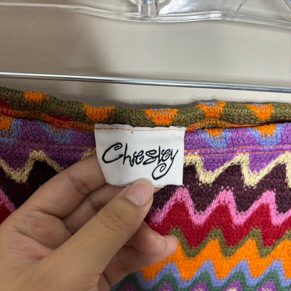 Chesley Striped Midi Skirt Sz SP - Picture 4 of 9